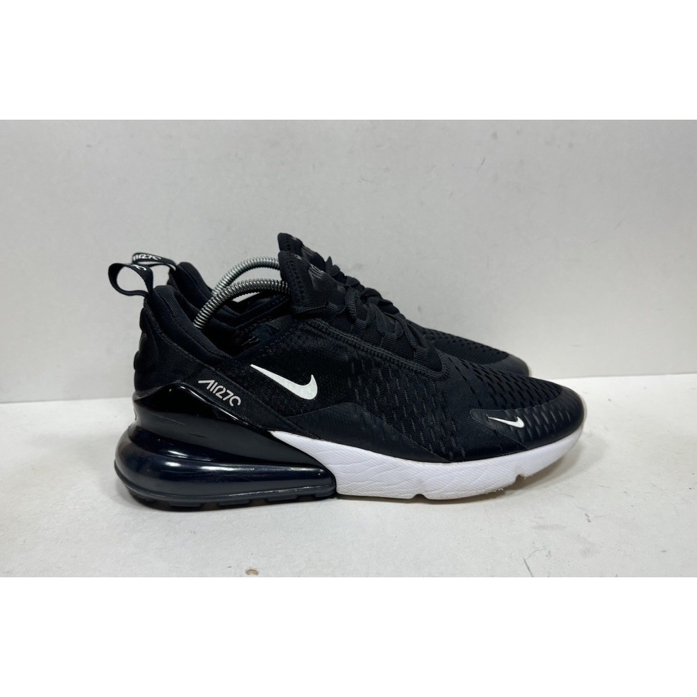 Nike Air Max 270 Shoes Mens Size 10 Black Running Athletic Sneakers AH8050-002